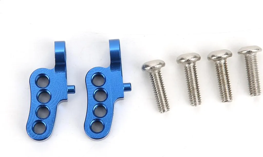 Supporto Sospensioni Posteriori Tamiya CC01 Alluminio Blu Regolabile