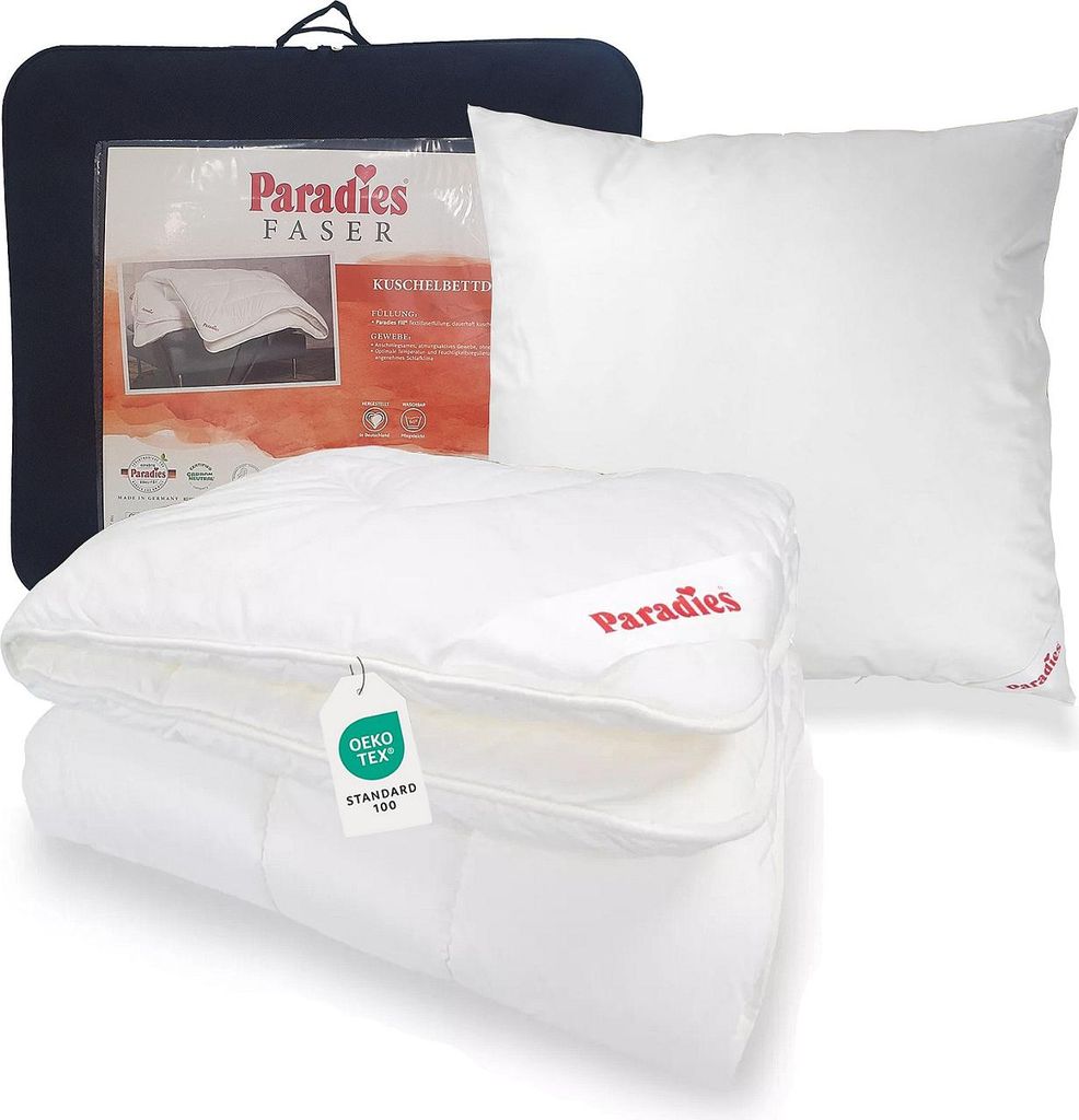 Paradies Winterdecke Bettenset Halia extra warm + Kissen Softy 135x200