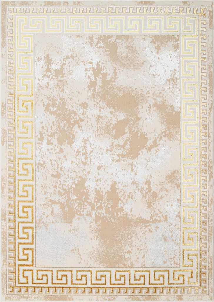 Tapis Tapis ARES classique beige doré salon ÖKO-TEX 300 x Image du produit 