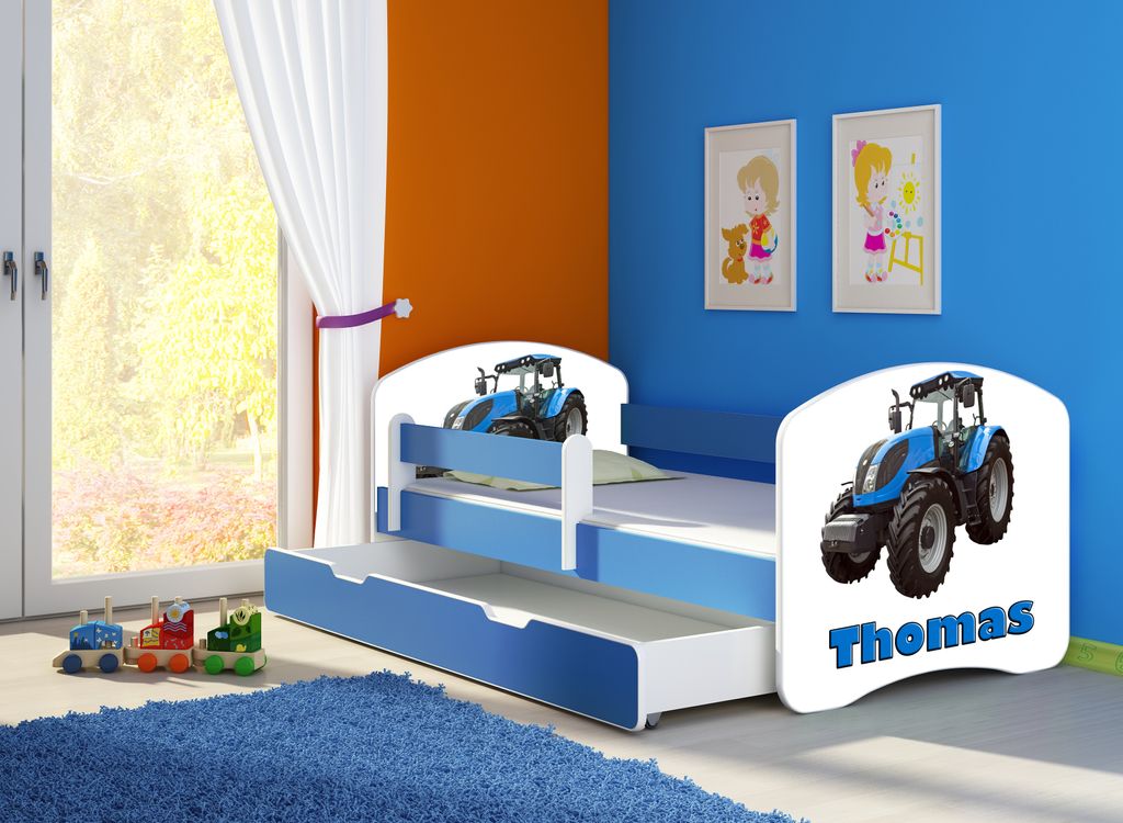 ACMA Jugendbett Kinderbett Junior-Bett Komplett-Set mit Produktbild 3