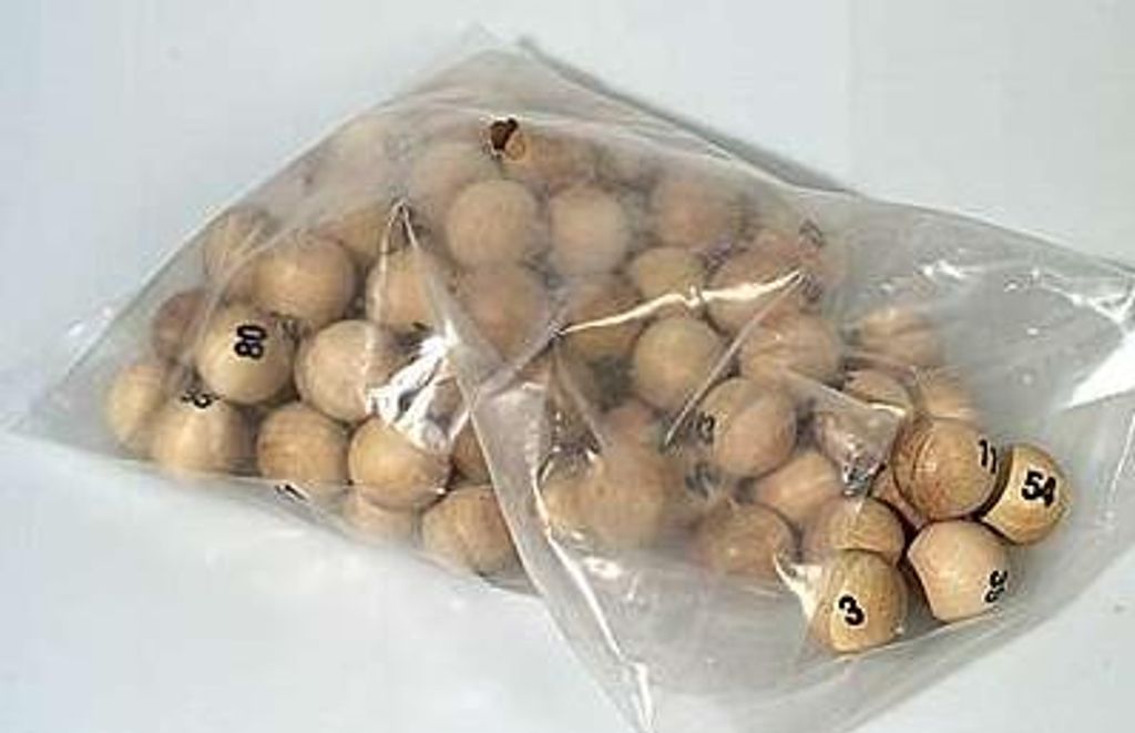 HOT Games - Jeu de boules de loto en bois, 90 pièces Image du produit 