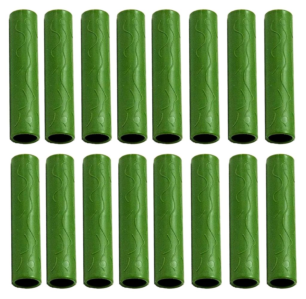 16 Stück Gartenstecker Verbindungsrohr Ø 8 mm für Pflanzenstützstäbe zur Verbindung von Tomaten, Bäumen, Zäunen und Gemüse-Rankgittern
