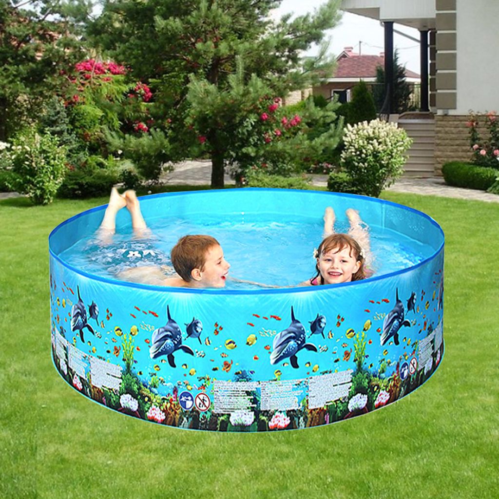 Kinder Pool Schwimmbecken Garten Swimmingpool Planschbecken Aufblasbar 60*60cm 