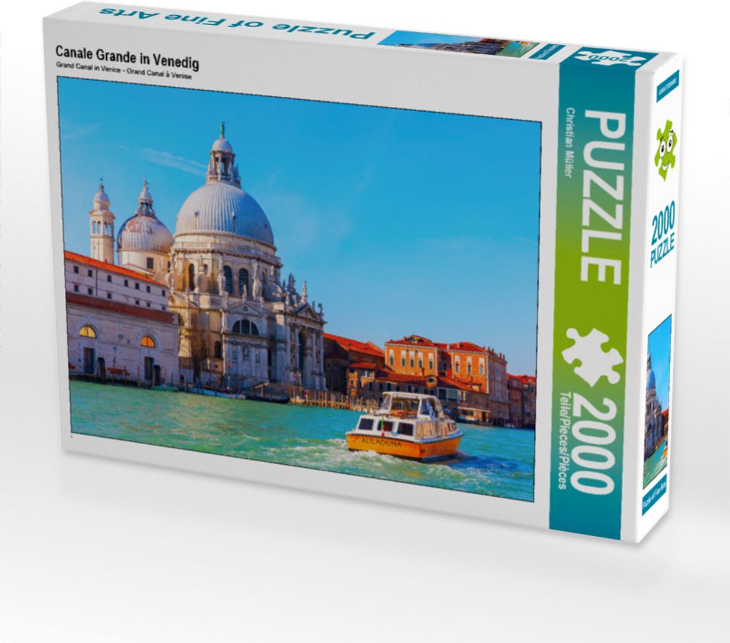CALVENDO Puzzle Canale Grande in Venedig 2000 Teile Puzzle quer | 2000 Teile Lege-Größe 90x67cm Foto-Puzzle für glückliche Stunden