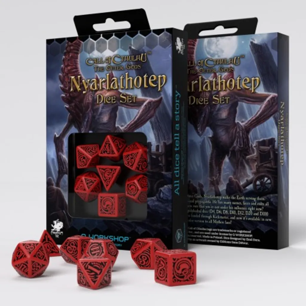 Dés de JDR Nyarlathotep lisibles et thématiques pour éviter la folie