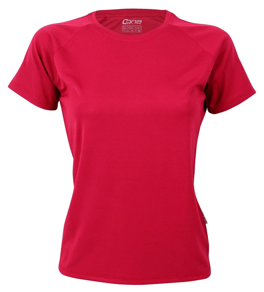 Cona Sports - "Rainbow Tech" T-Shirt für Damen LT3460 (XS) (Bordeaux-Rot)