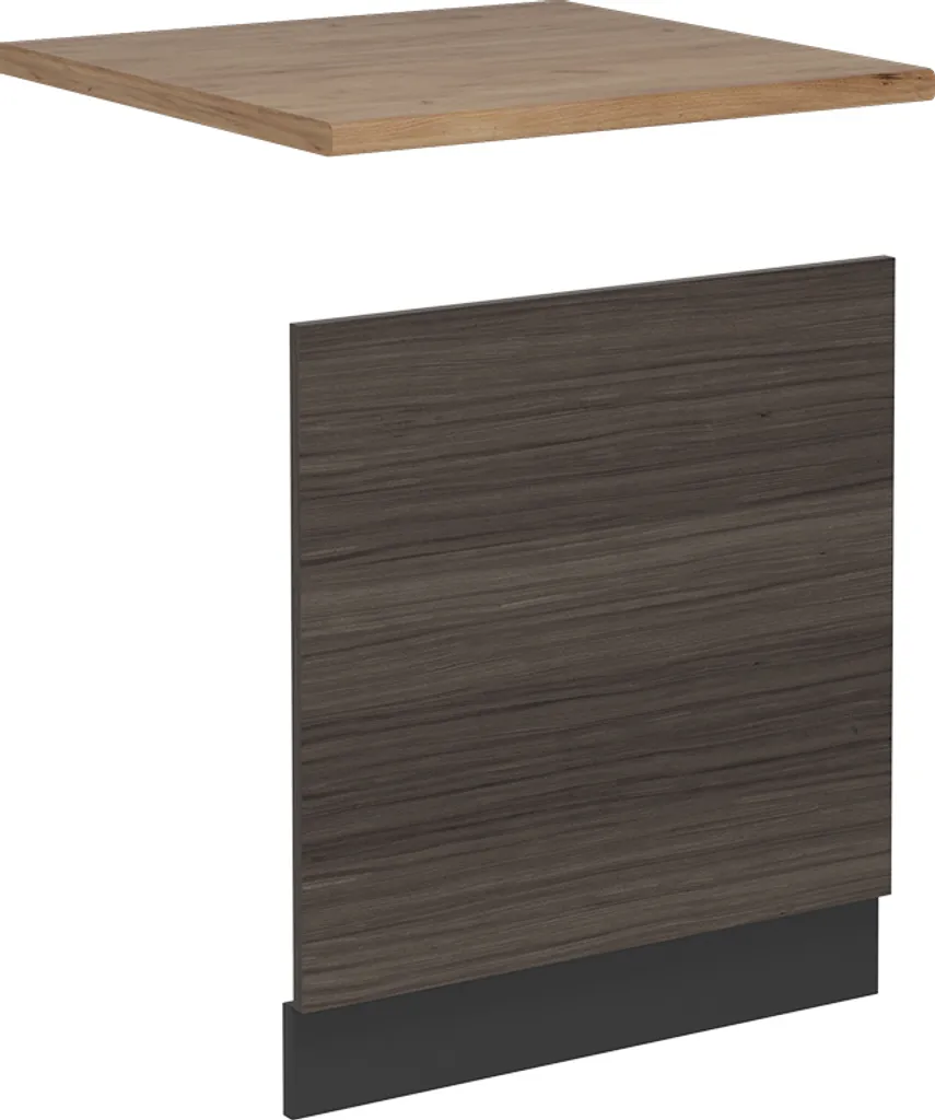 Vicco Pannello frontale per lavastoviglie R-Line, 60 cm , PL Rovere, Grigio nobile/Antracite