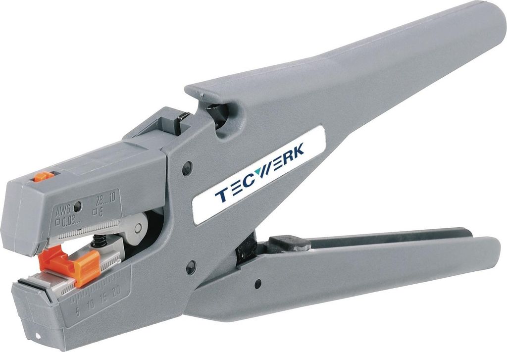 Tecwerk Automatikabisolierzange Länge 190 mm 0,08 - 6 (AWG 28 - 10) mm² - 1 Stk.