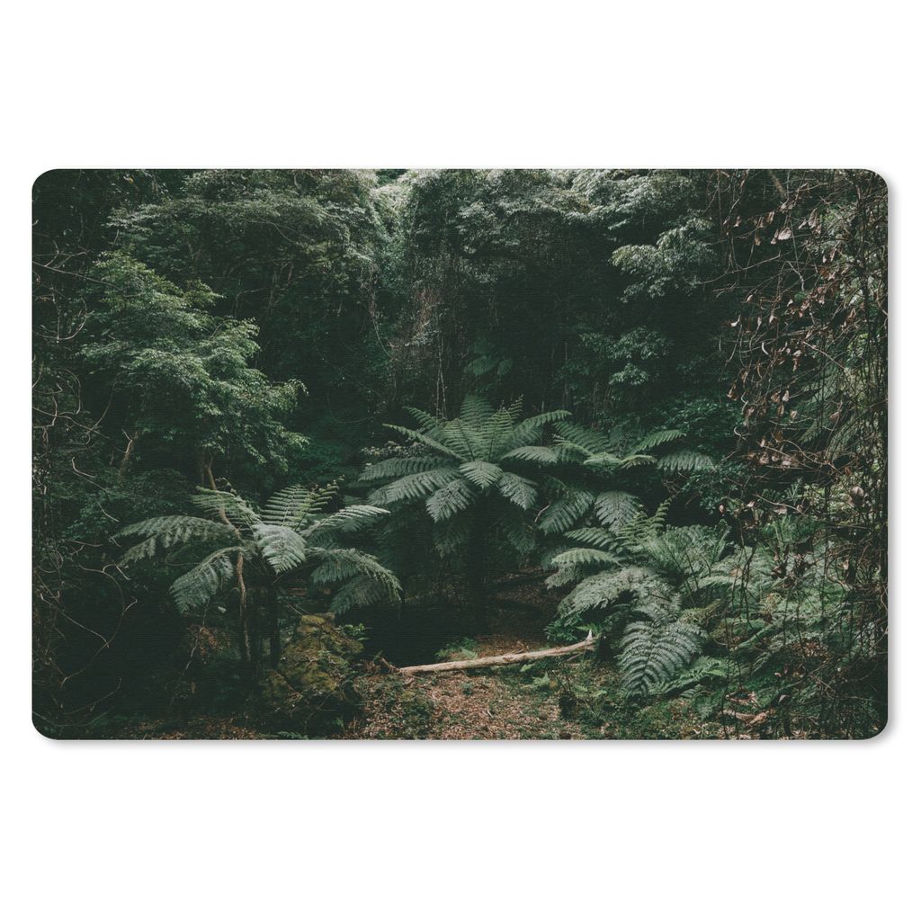 MuchoWow Mauspad Mousepad Farne im japanischen Regenwald 27x18 cm - Mousepads - Maus Mat - Pad - Mausunterlage - Büroartikel - Desk Matten