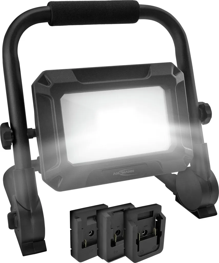 Éclairage de zone LED ANSMANN 18V pour travaux et chantiers sans électricité