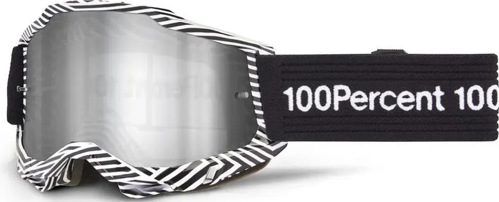 Masque de Cross 100% Accuri 2 Noir Transparent - Équipement MX Moto