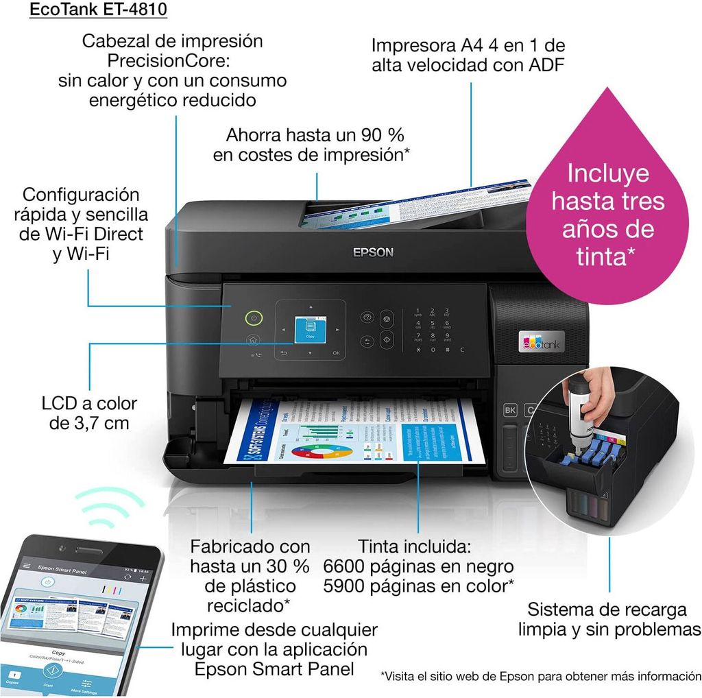 EPSON EcoTank ET-4810 4 in 1 Produktbild 12