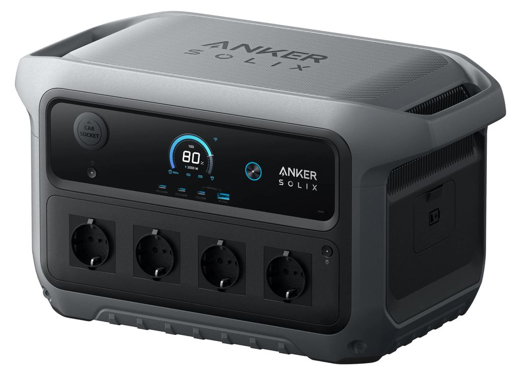 Anker SOLIX C2000 Gen 2, AC, Zigarettenanzünder, Solar, Produktbild 