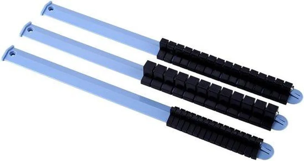 Rail porte-douilles à clips haute résistance - Lot de 3 formats