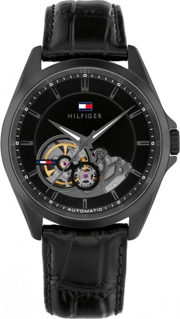 Zegarek męski TOMMY HILFIGER 1710714 czarny klasyczny Image du produit 