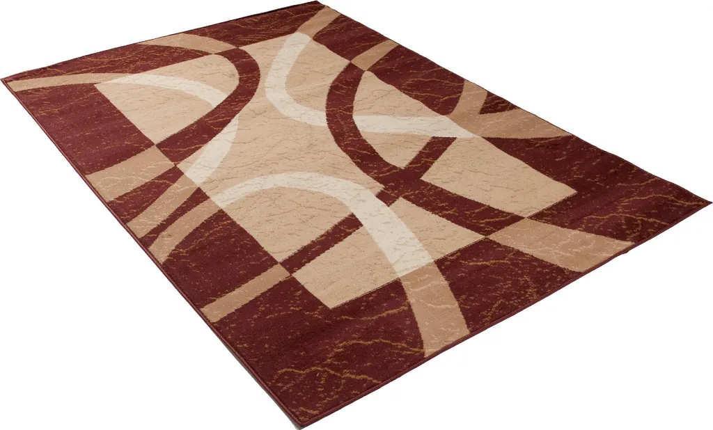 Tapis Salon DREAM Crème et Marron 120x170 cm Texture Douce et Durable