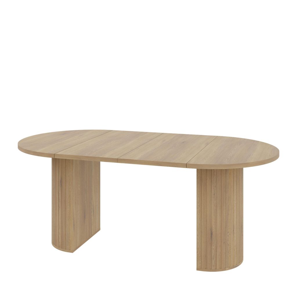 Esstisch OVARO ausziehbar Eiche Cremona 100-188x90x75 cm – Produktbild 