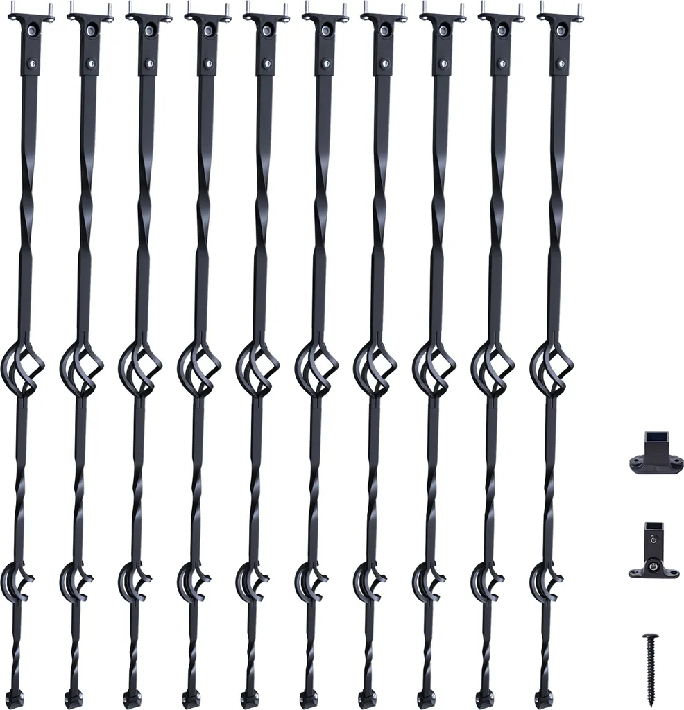 Sécurisez votre Escalier avec nos Balustres en Acier Noir Anti-Rouille