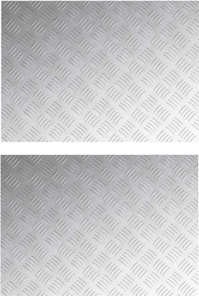 2x Gradini Industriali vidaXL 70x50 cm Alluminio Argento Professionali