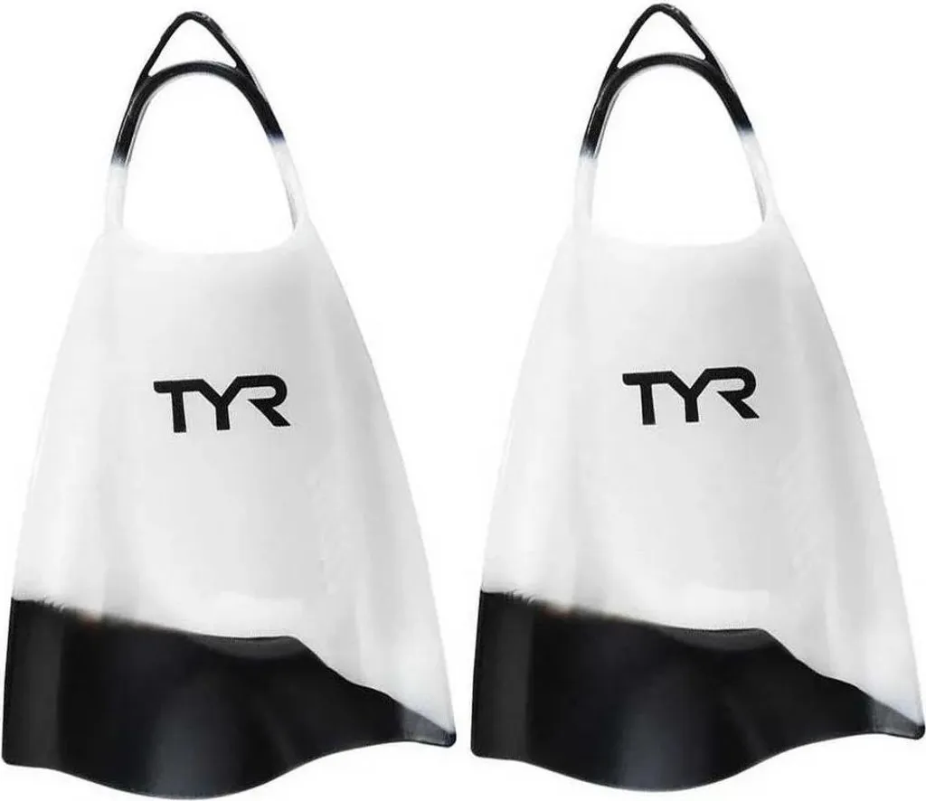 Tyr Hydroblade Palmes de Natation Blanc et Noir en Taille EU 46-48.5