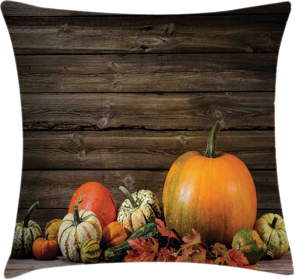 ABAKUHAUS Herbst-Kürbis Kissenbezug, Erntedank, für den Innen oder Außen Bereich geeignet mit Reißverschluß Waschbarer Stoff, 50 x 50 cm, Mehr...