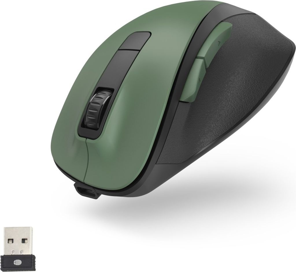 Hama Optische 6-Tasten-Funkmaus MW-500 Recharge, Grün Produktbild 