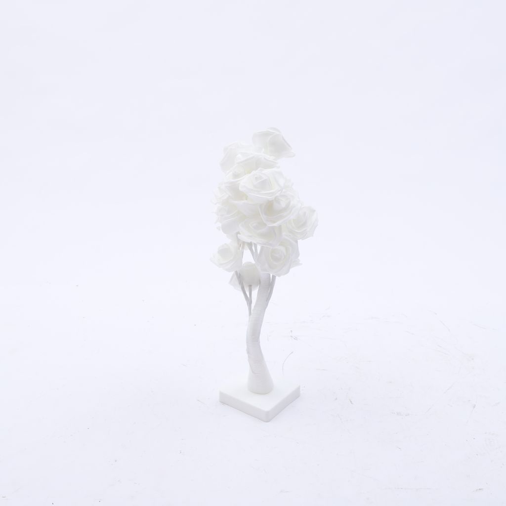LED stolní lampa ve tvaru růže PE White Rose Tree Lamp Obrázek produktu 