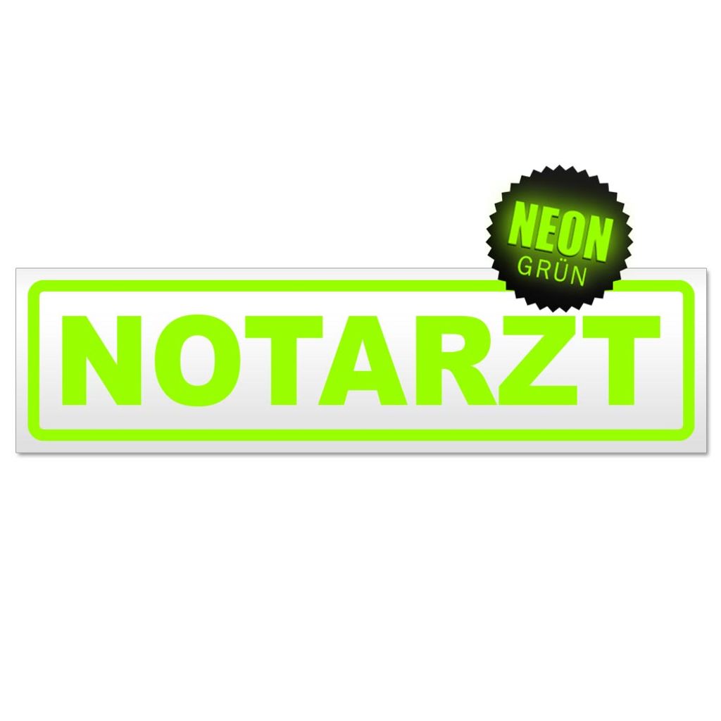 Notarzt Magnetschild Schild magnetisch
