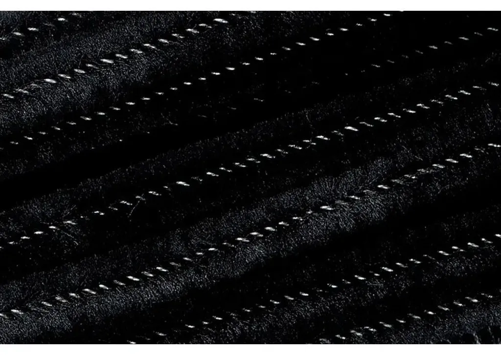 Fil chenille flexible noir 8 mm haute densité pour modelage facile