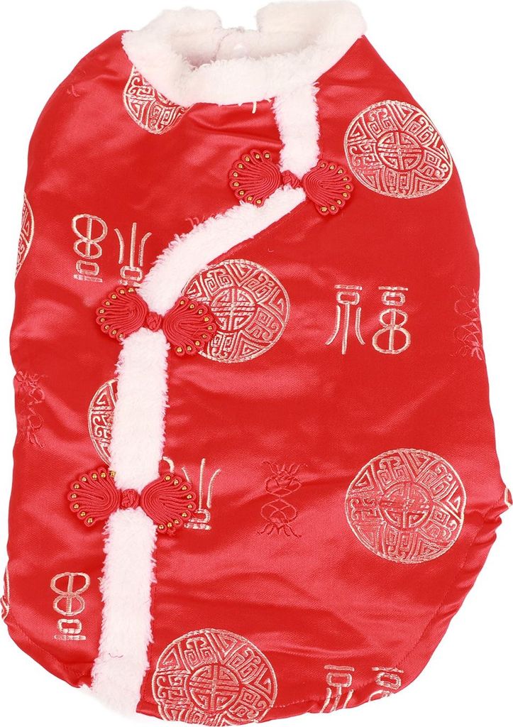 Tang Anzug Haustier Kostüm bequem warmer attraktiver Hund Herbst Winterkleidung für Katze und kleine oder mittelgroße Hunde 2XL
