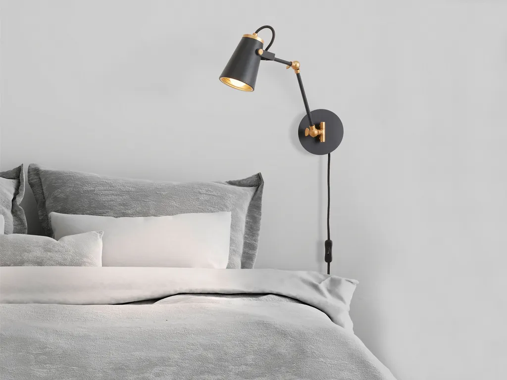 Applique EDWARD Trio Lighting 208870132 | Illuminazione Interni Nera - 7