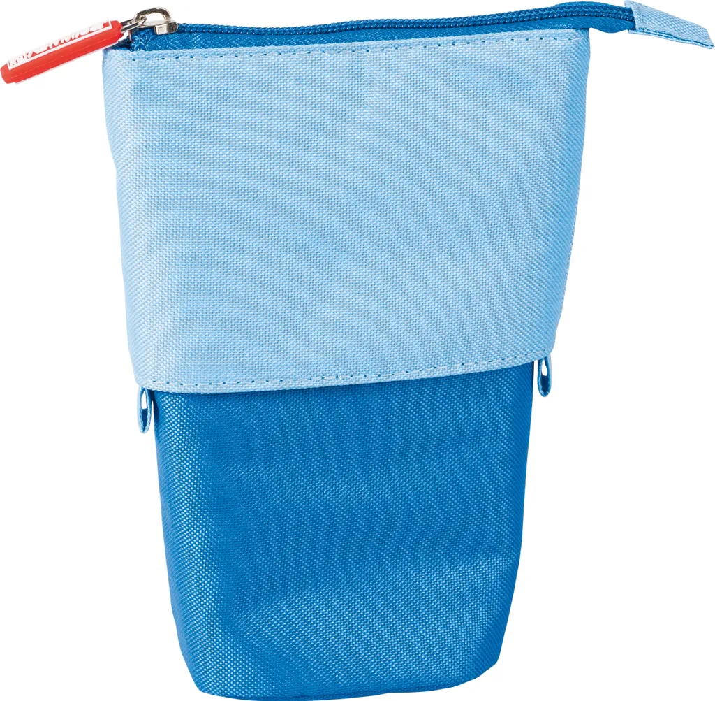 Trousse à crayons bleue pour collège et bureau, BRUNNEN 18 cm pratique