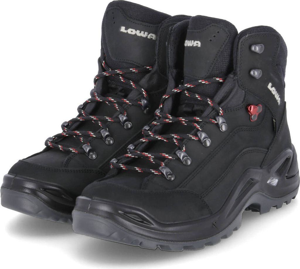 Lowa Wanderschuhe RENEGADE GTX MID Herren Rauleder Schwarz Produktbild 