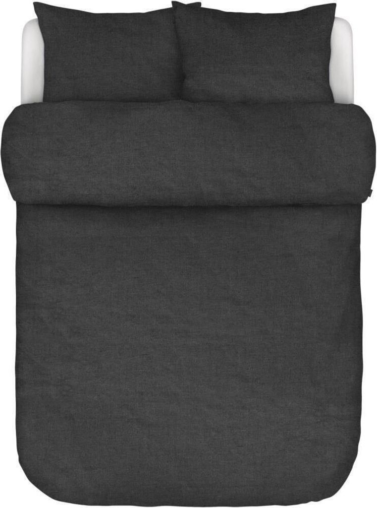 Marc O' Polo Leinen-Kissenbezug einzeln Valka Farbe Anthracite Größe 40x40