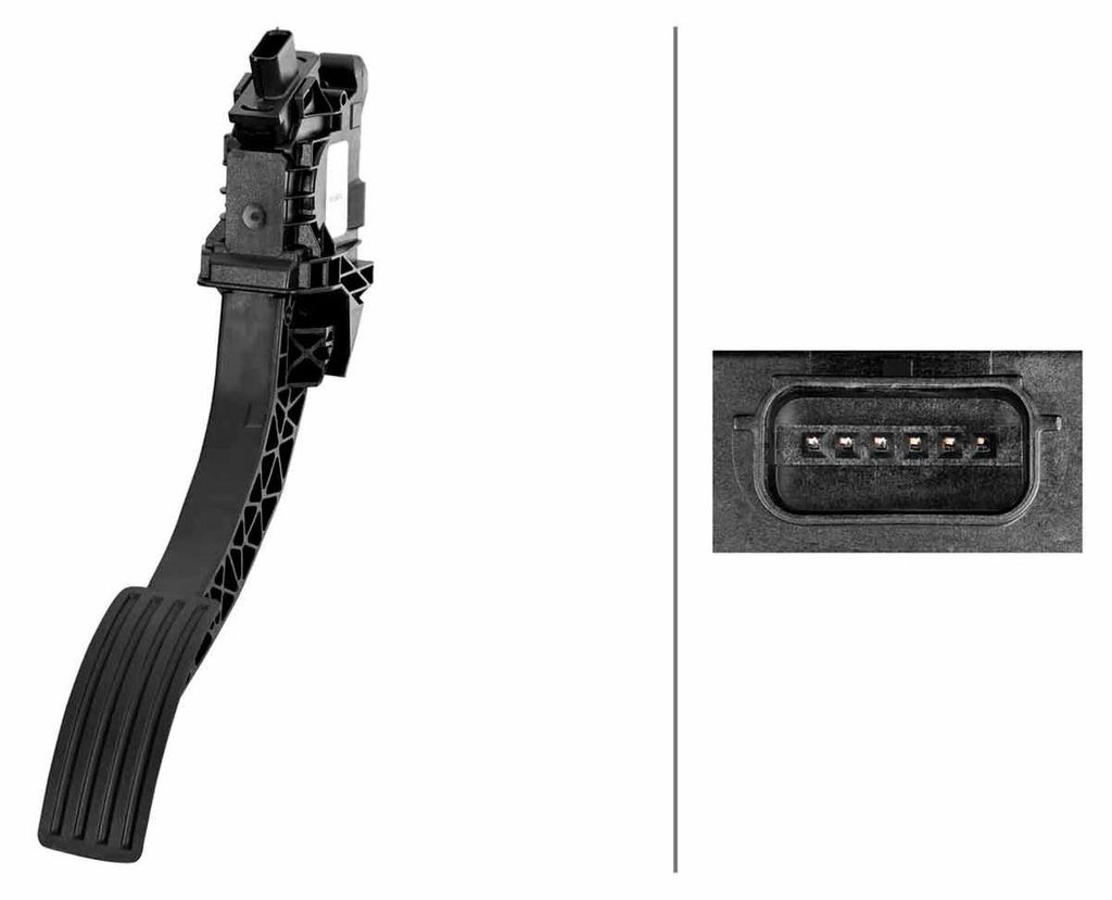 Sensor Fahrpedalstellung Schaltgetriebe 6-polig HELLA für VOLVO