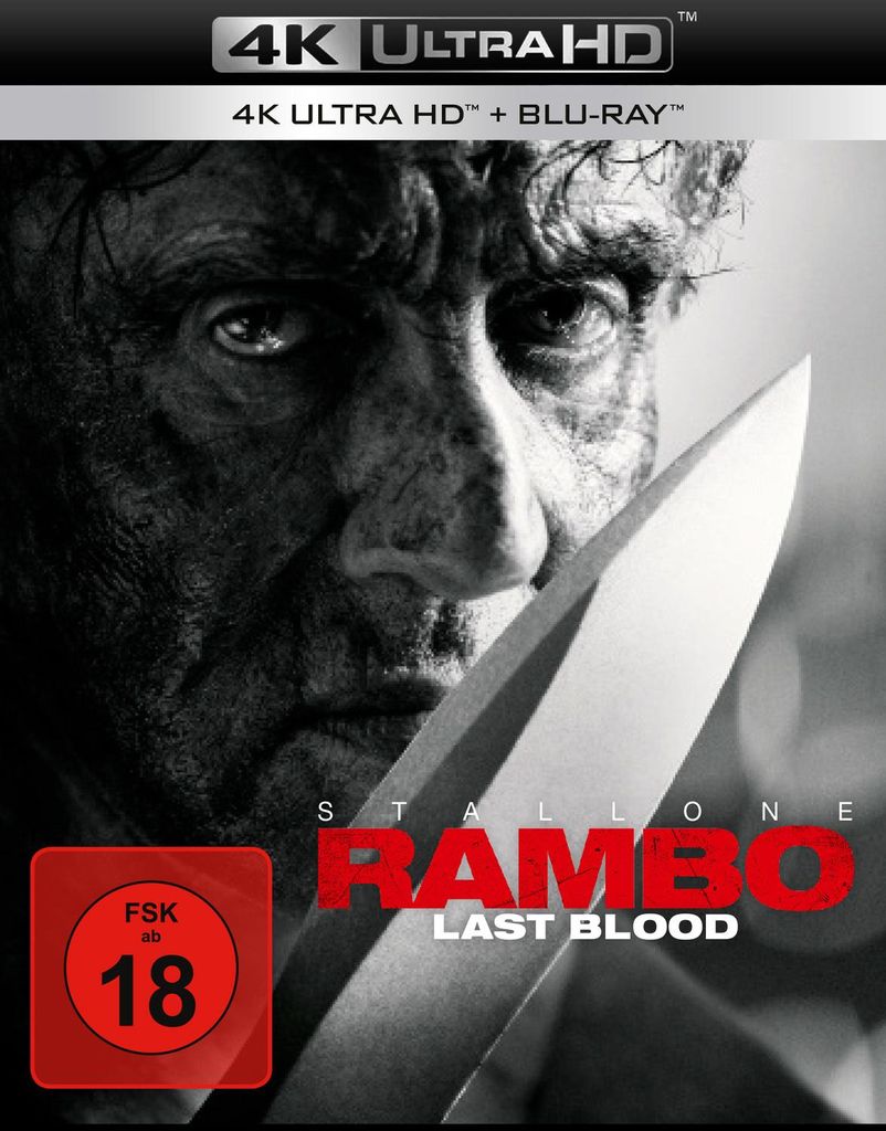 Rambo 5 - Last Blood (UHD+BR) Min: 100DD5.1WS 2Disc, 4K Produktbild 