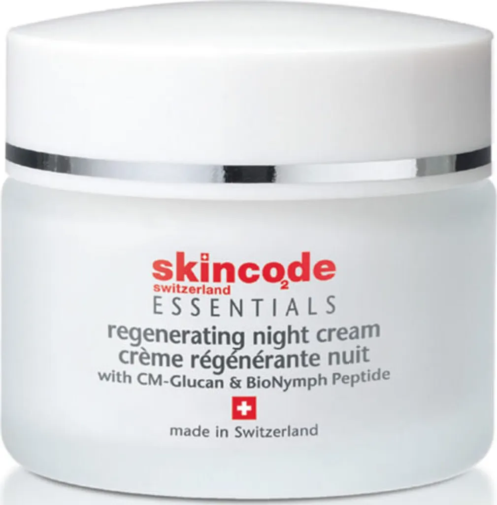 Crème de nuit régénérante Skincode Essentials 50ml contre le teint terne
