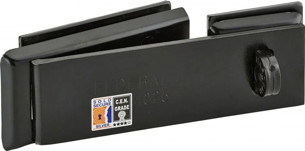 Porte-cadenas pour abri de jardin noir THIRARD - Fixation robuste