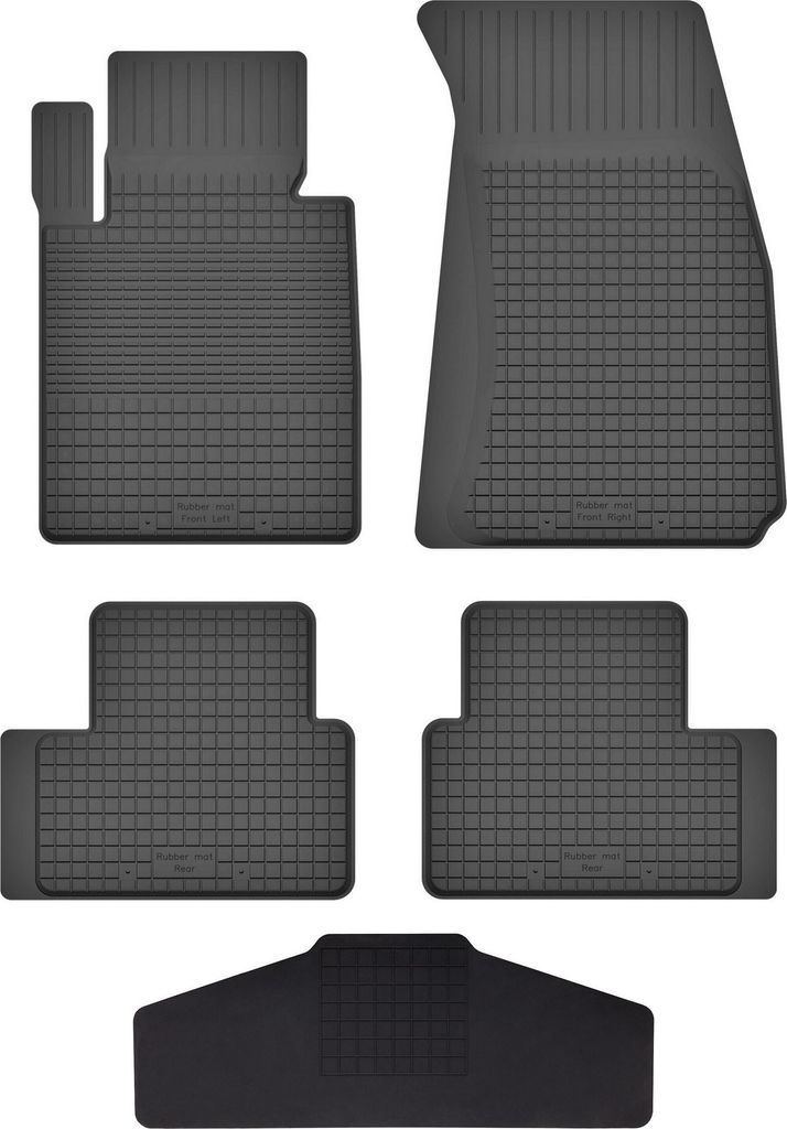 Gummi Fußmatten Set Für: Mazda 2 Iii (2014-2019) Gummimatten Schwarz