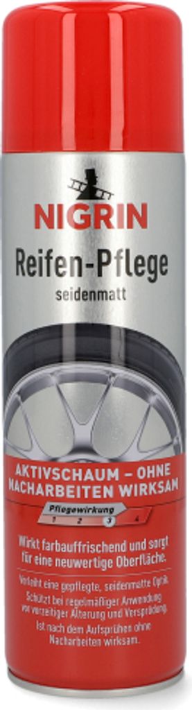 NIGRIN Reifen-Pflege seidenmatt mit Aktivschaum 500ml Produktbild 