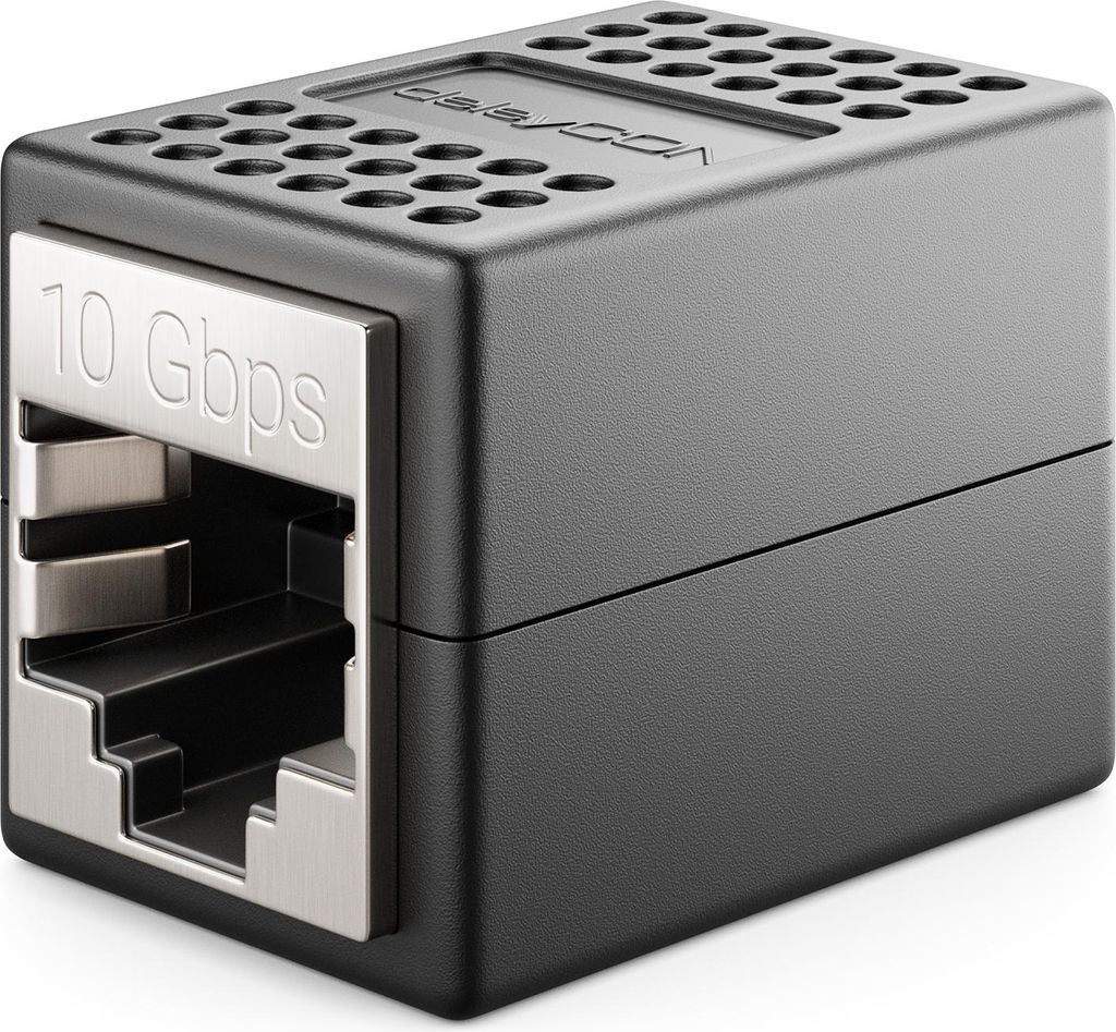 deleyCON LAN Kabel Verlängerung RJ45 Kupplung (10 Gbit/s) Verbinder für Cat8/Cat7/Cat6/Cat5 Ethernet Cable Patchkabel Netzwerkkabel Netzwerk Adap...