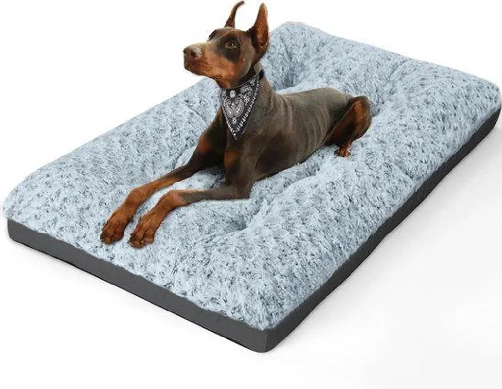 Lit pour chien anti-odeur et imperméable, fini les sols humides, gris