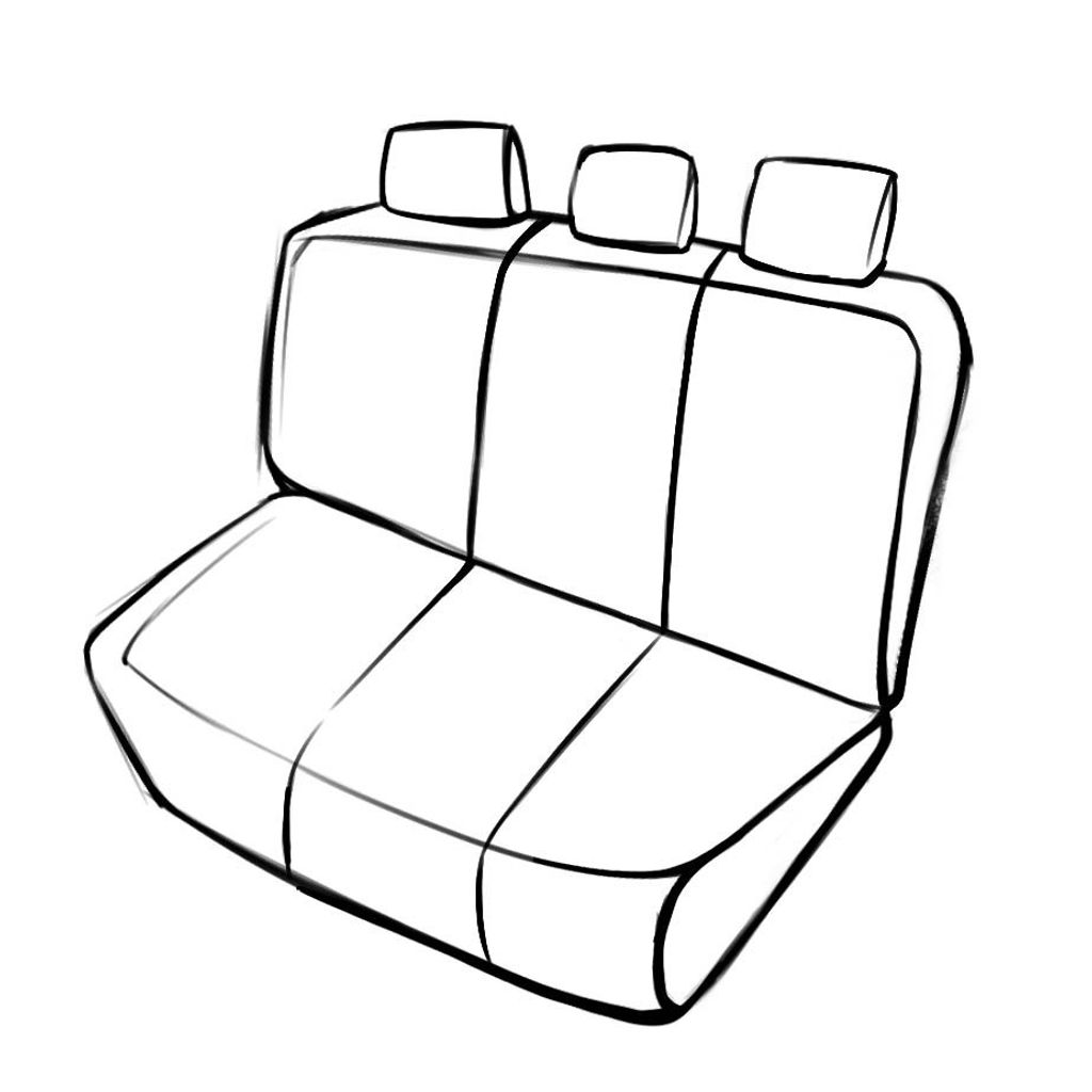 Passform Sitzbezug Bari für Ford GRAND C-MAX DXA/CB7 12/2010-Heute