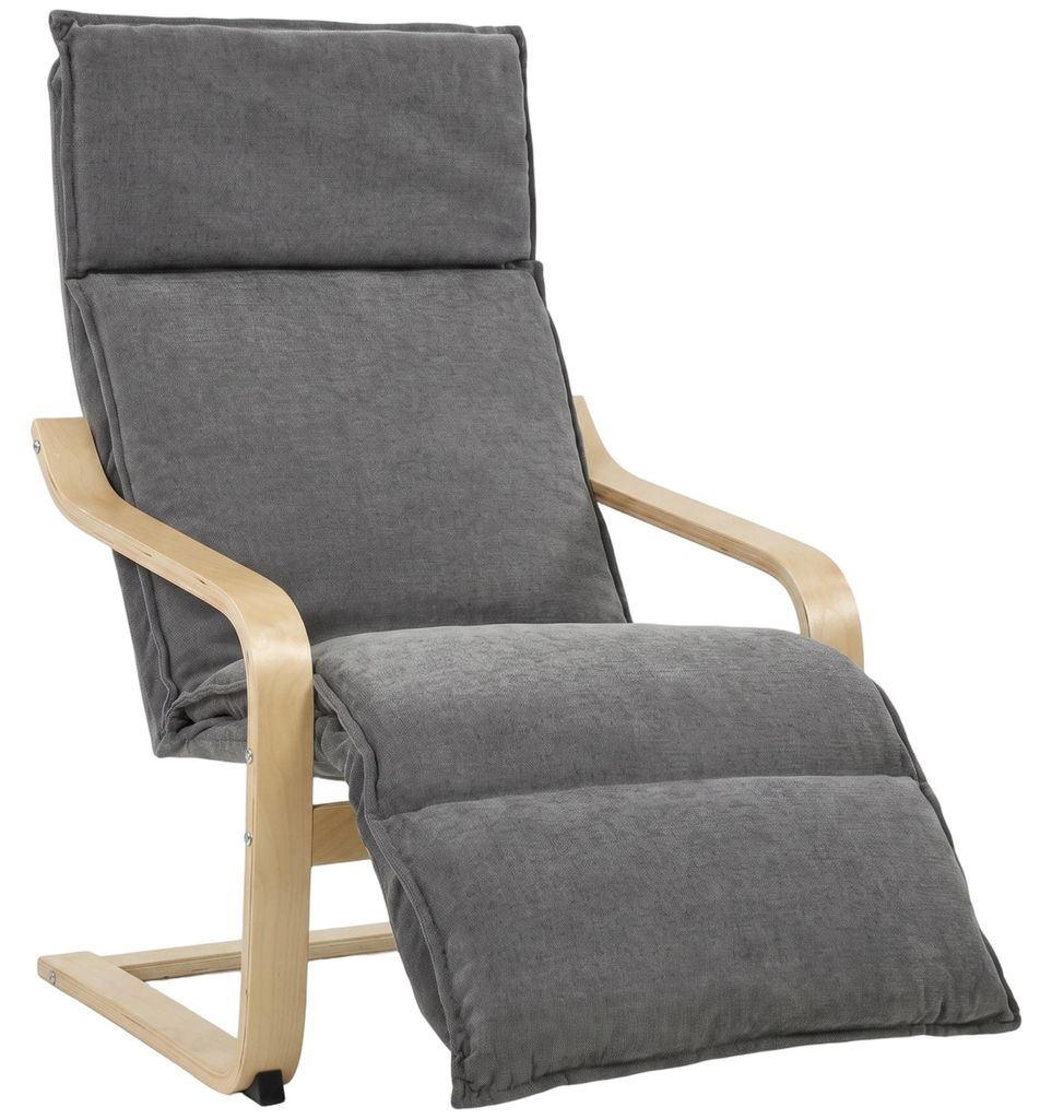 HOMCOM Loungesessel Wohnzimmer Sessel mit Fußstütze Produktbild 