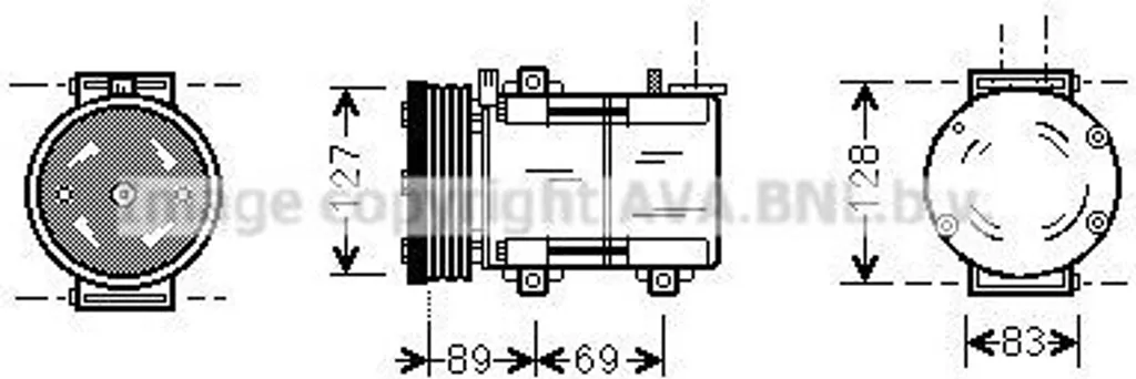 Réparez votre clim avec le Compresseur PRASCO FDAK322 pour Mondeo et Transit