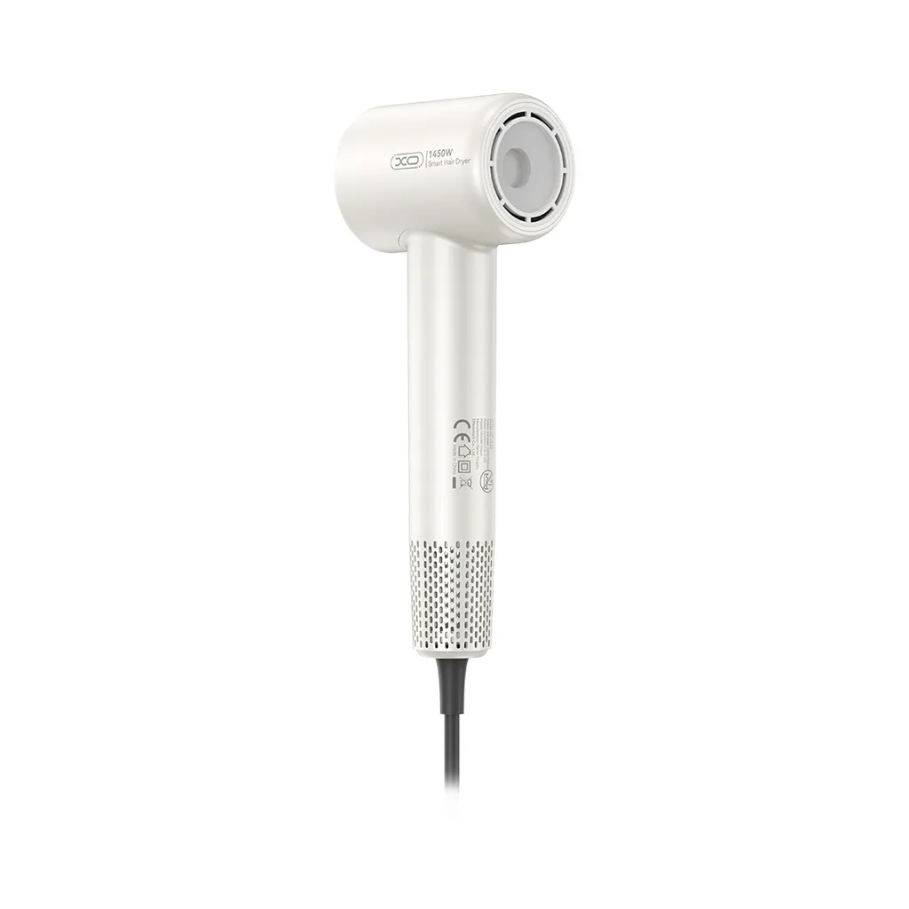 Sèche-cheveux XO CF29 1450W blanc avec buse de précision et séchage doux