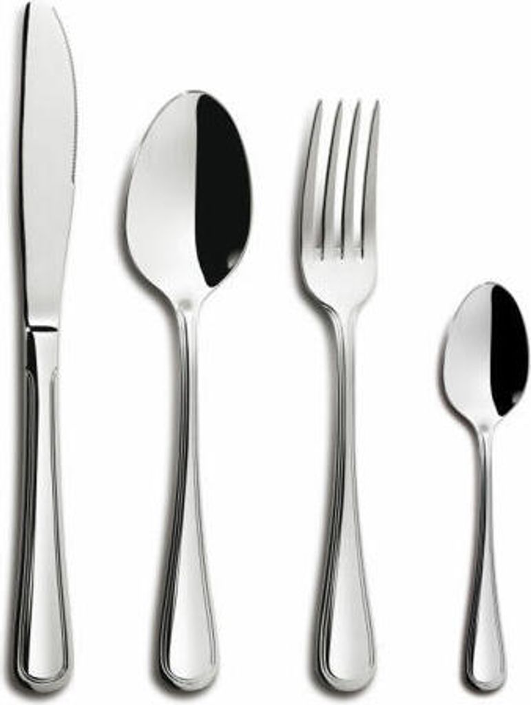 Comas Besteck-Set Ingles M 24-tlg., Tafelbesteck, Edelstahl 18/10, Silberfarben, 7123