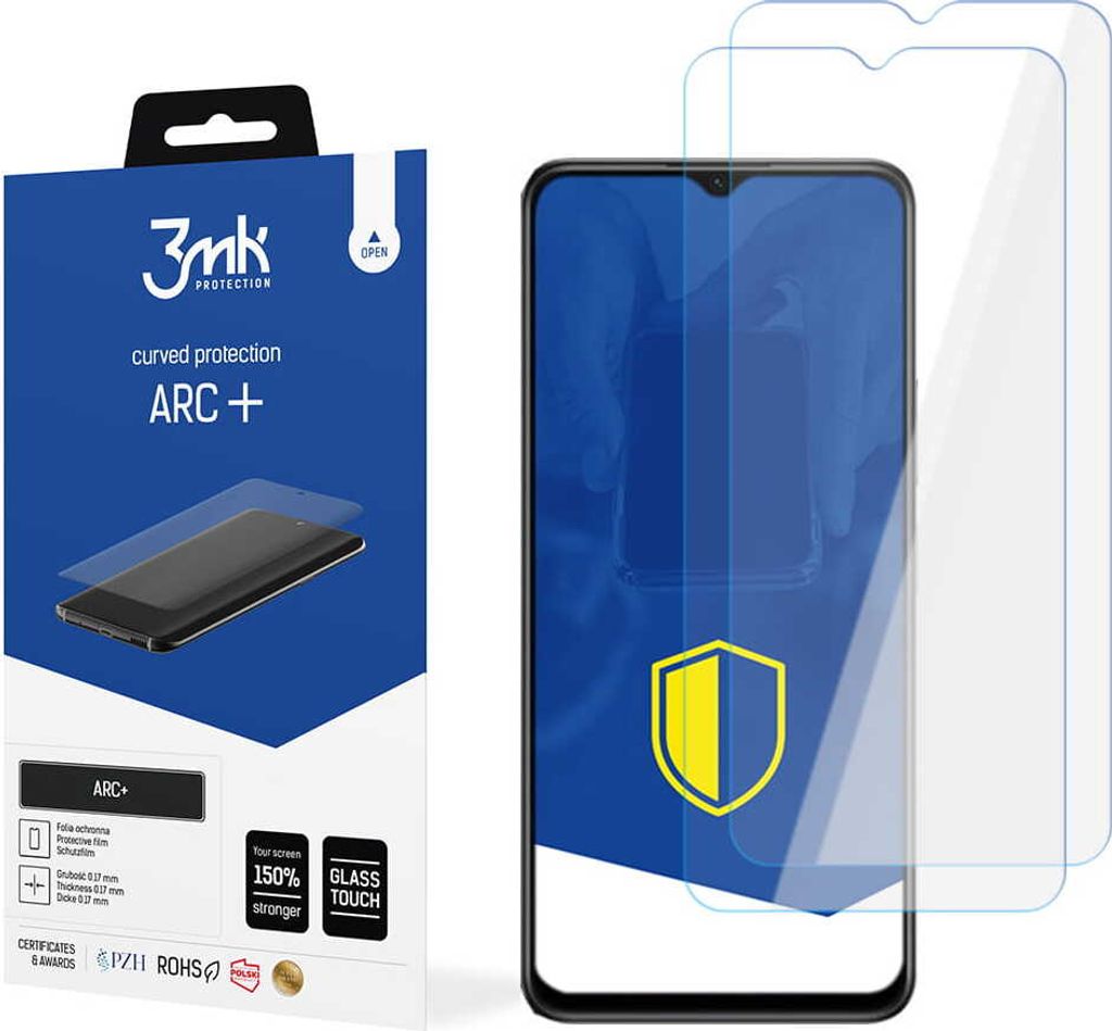 3mk Display Schutzfolie ARC+ für Vivo Y74s 0,17mm Self-Heal (2 Stück)