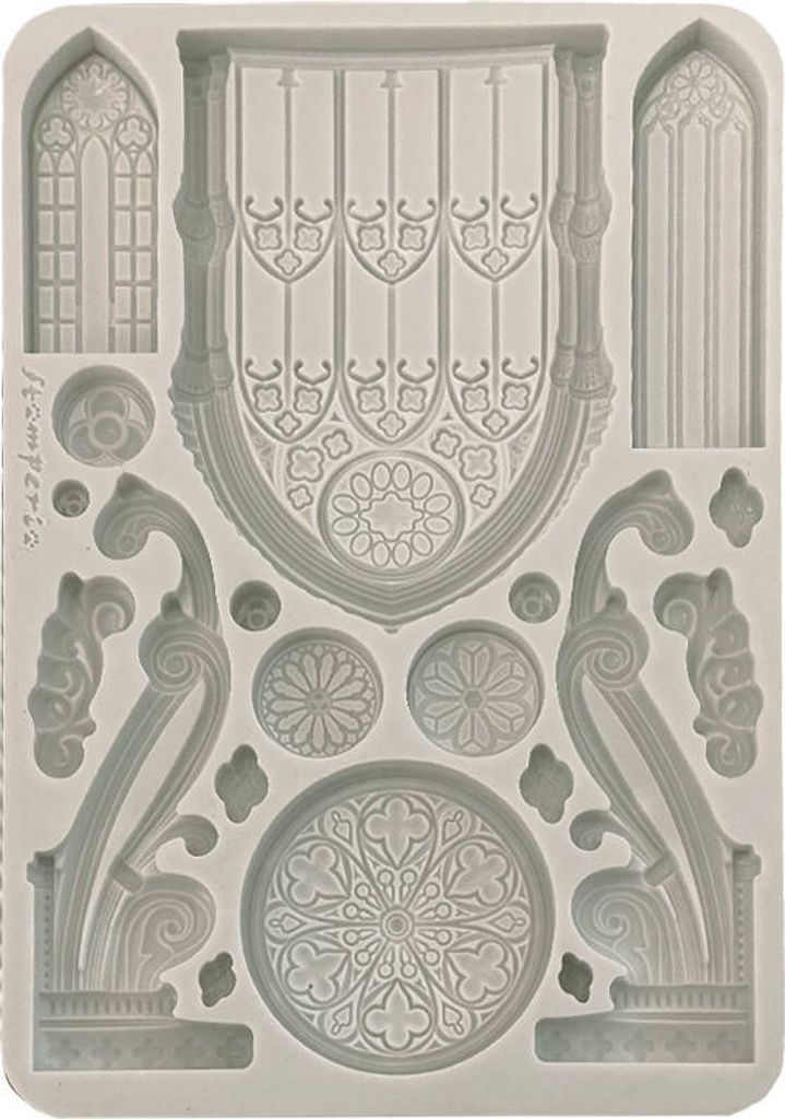 STAMPERIA SILIKONFORM Mold Abformen Gießen Mould, Master of Magic Gotik