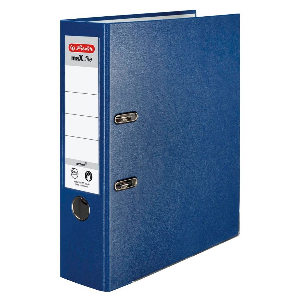 herlitz 5480405 maX.file protect Ordner blau Kunststoff 8,0 Immagine del prodotto 